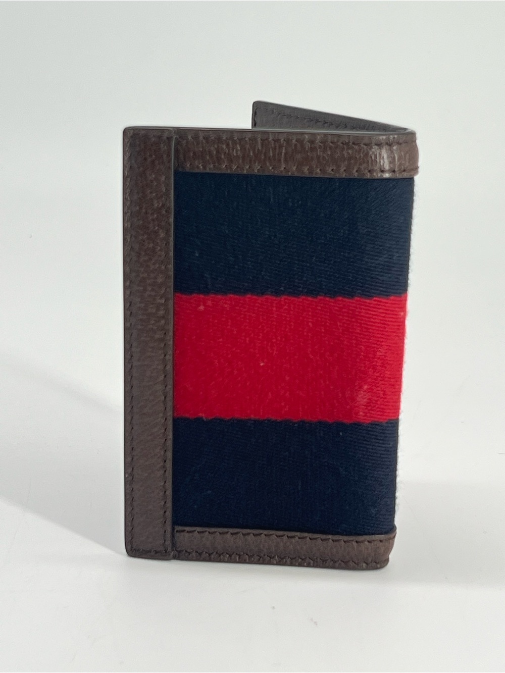 Gucci Ophidia  Card Case Wallet Blue/Red Calfskin - Picture 2 of 5